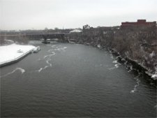 [Photo: The Mississippi River from the Washington Avenue Bridge]
