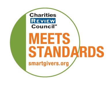 Charities Review Council MEETS STANDARDS smartgivers.org