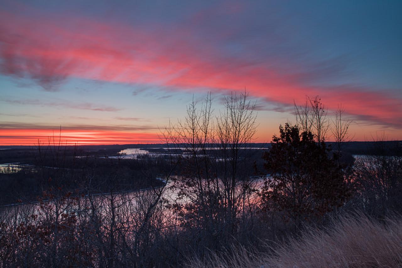 Morning Color over Pine Bend by Tom Reiter