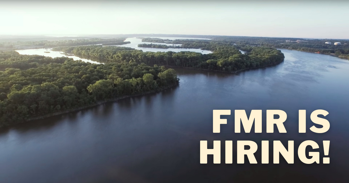 Aerial image of Mississippi River