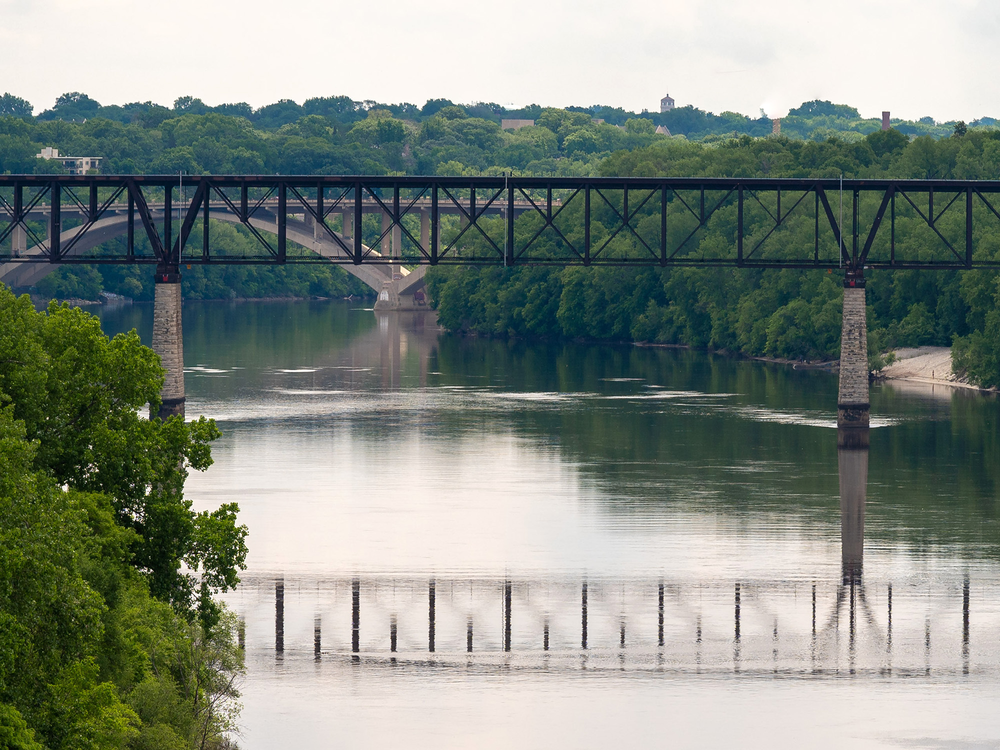 Franklin Avenue Bridge and Mississippi River