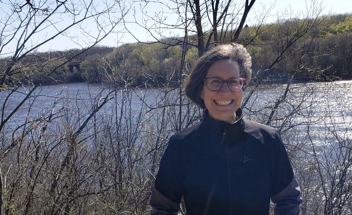 Carrie Pomeroy by the river