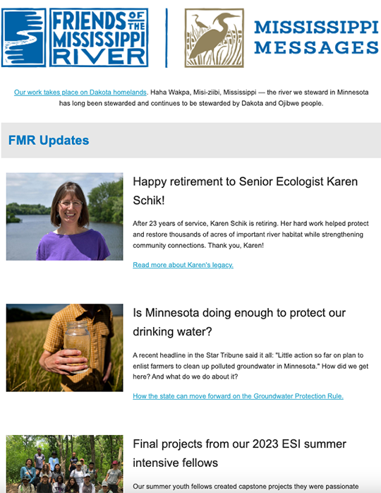 Top of September email 