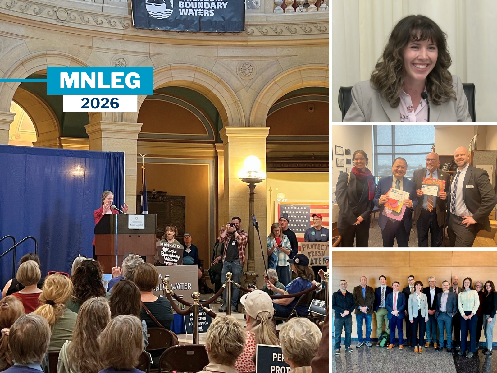 A collage of scenes from the Capitol this session, featuring FMR staff, lawmakers and partners.
