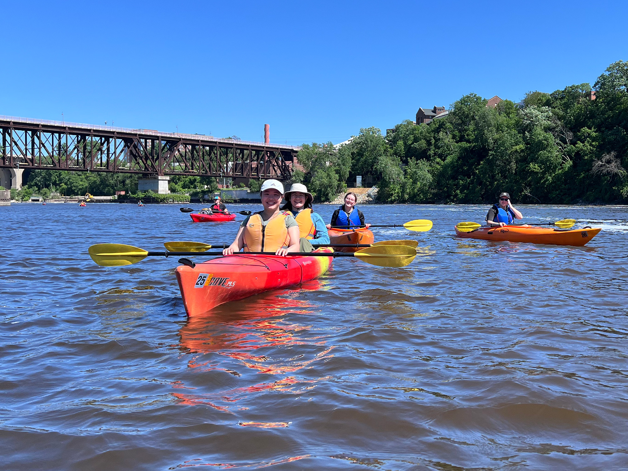 Naomi in kayak with ESI