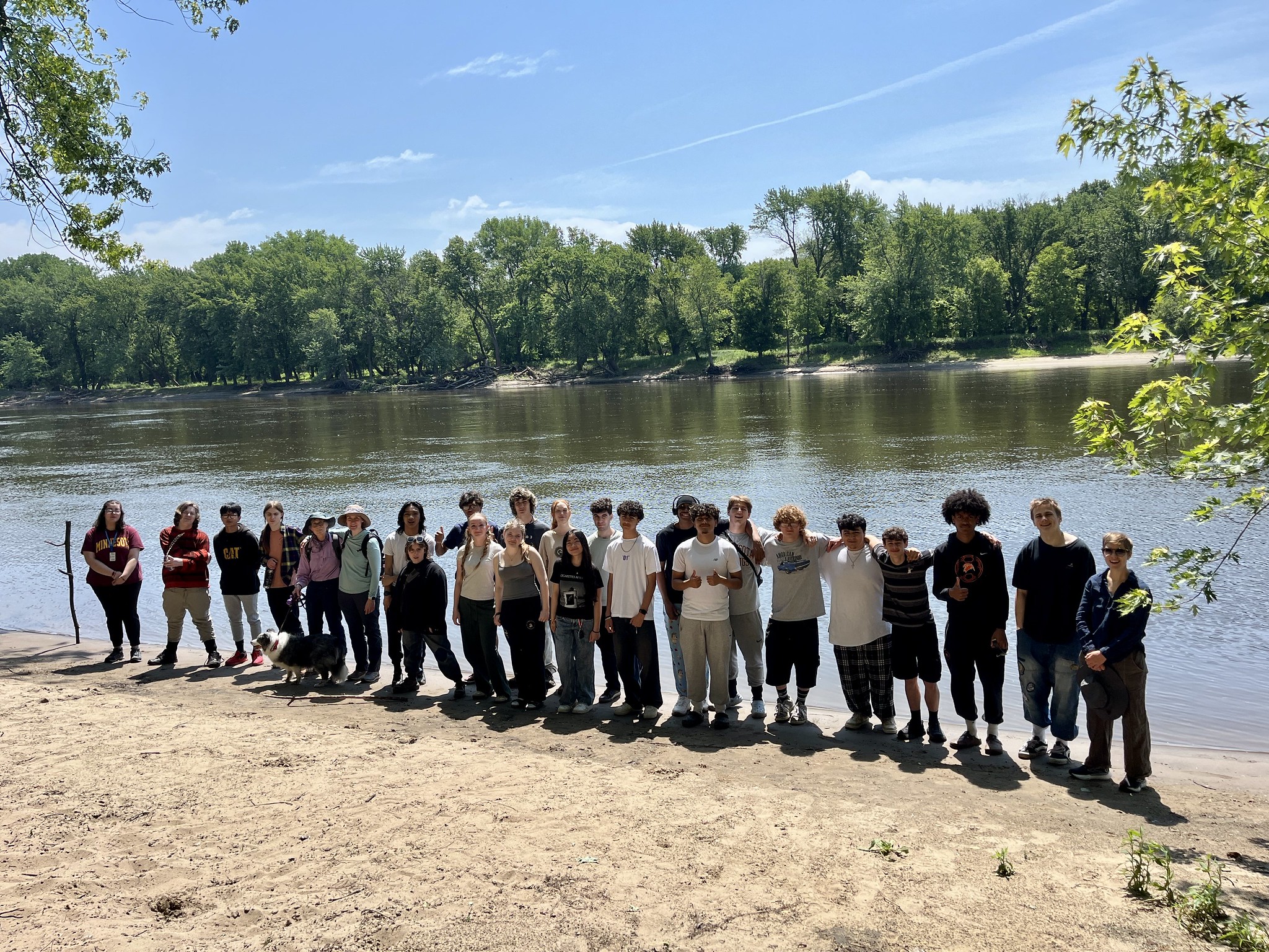 OWL in the gorge 2025 Students by the river
