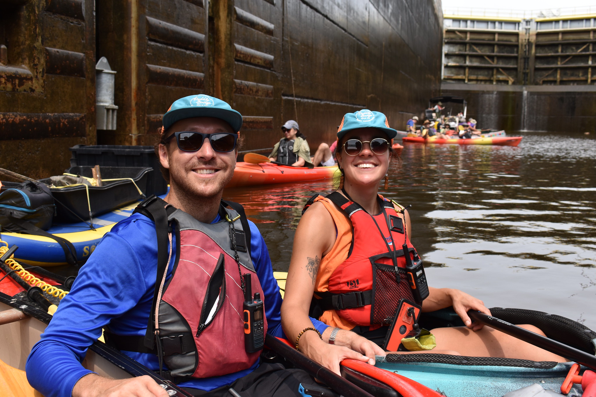 Paddlers lock through Lock and Dam 1 in 2024 Paddlers lock through Lock and Dam 1 in 2024