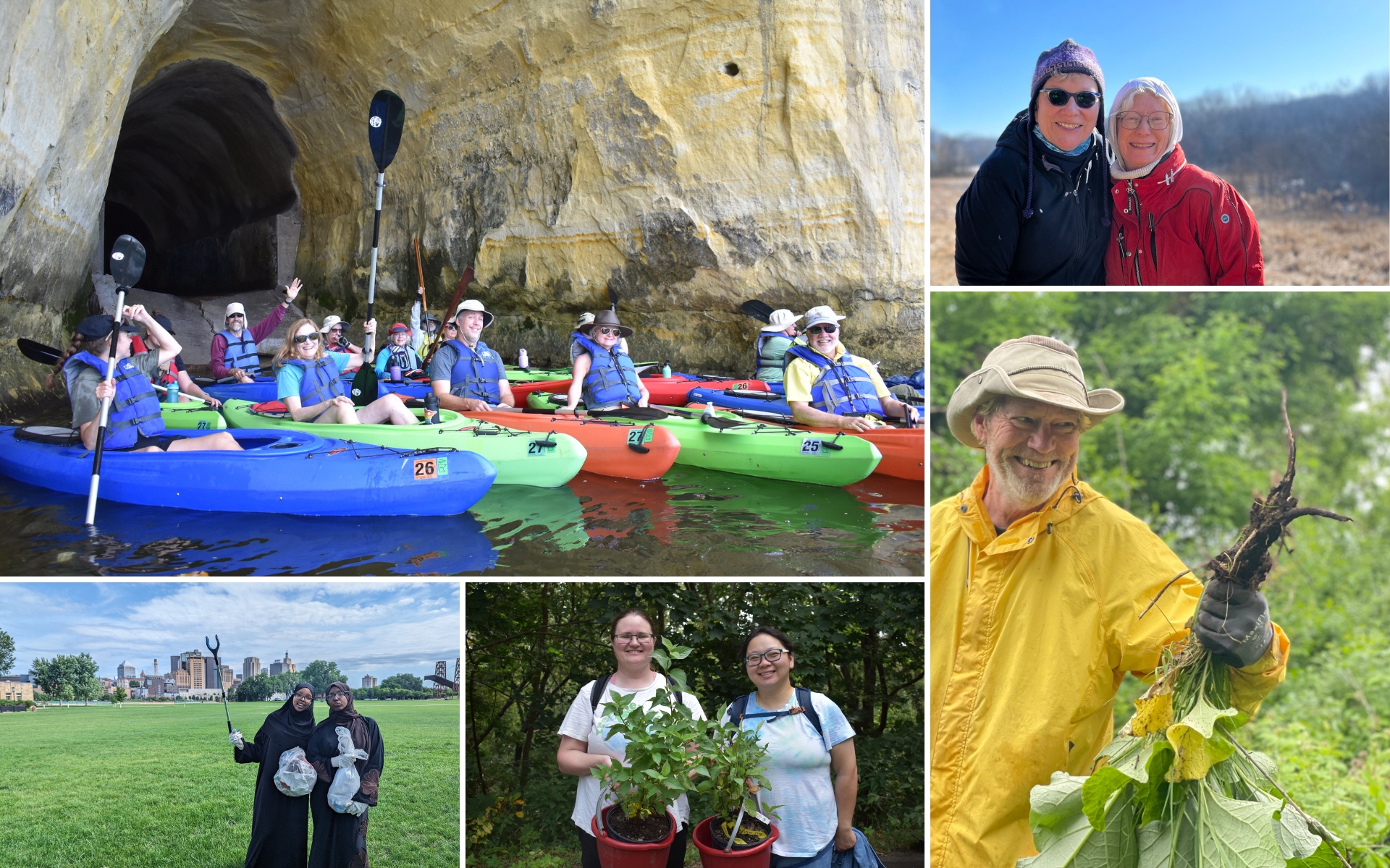 2025 volunteers stewarding the river Volunteers and youth outdoors