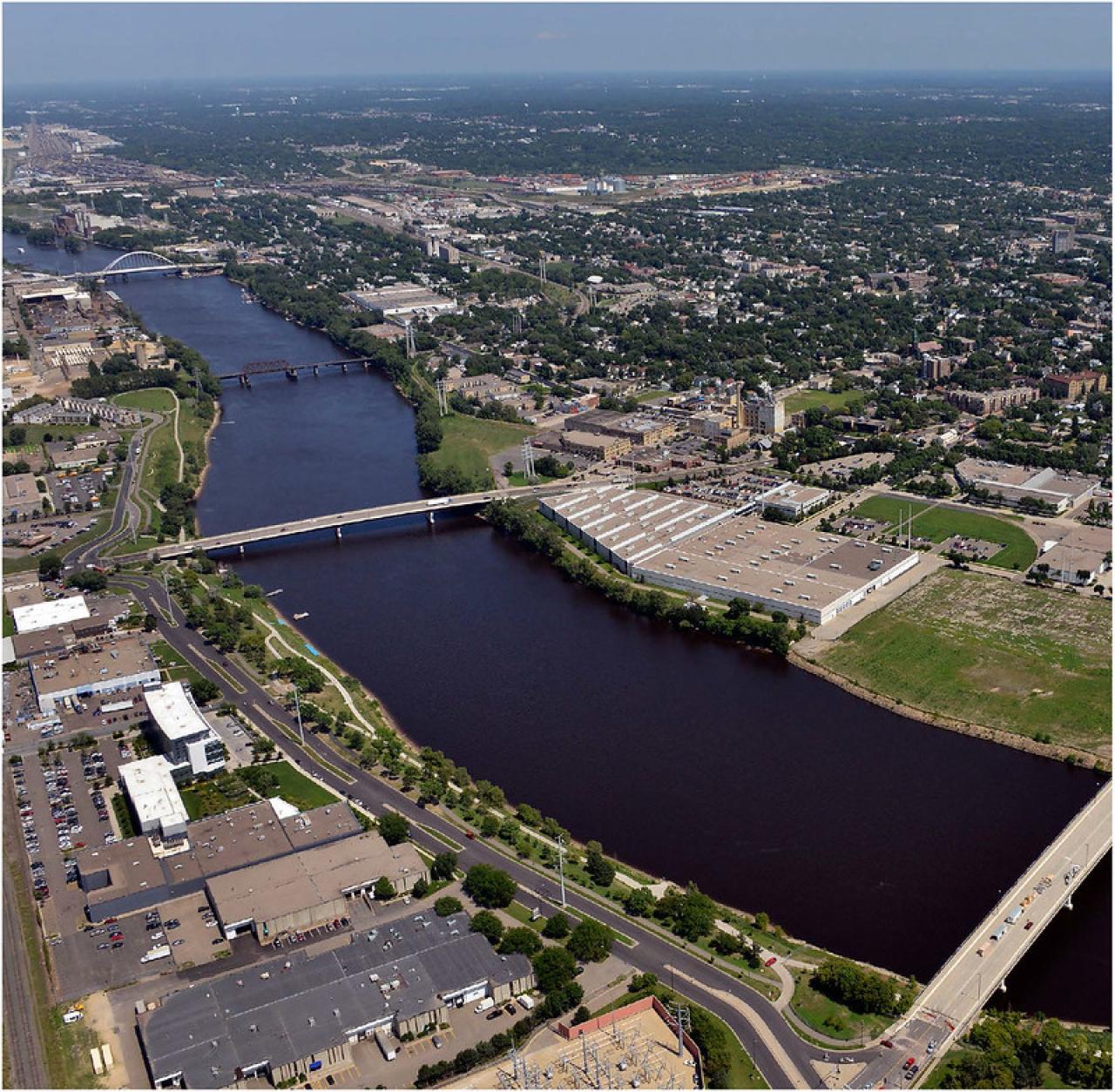 The riverfront in north and northeast Minneapolis