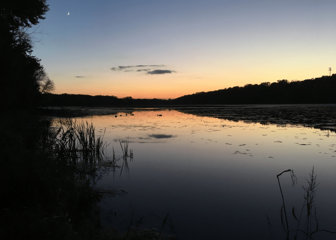 Crosby Lake at sunset