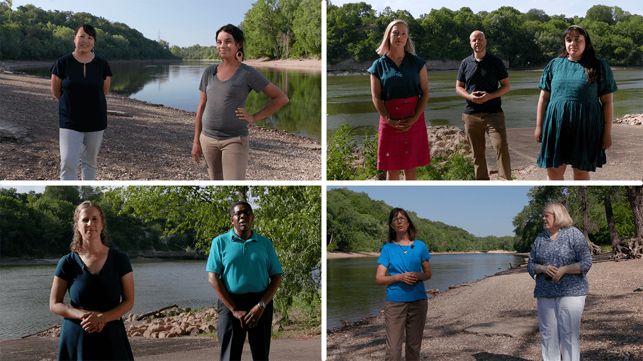 FMR staff and board members by the river