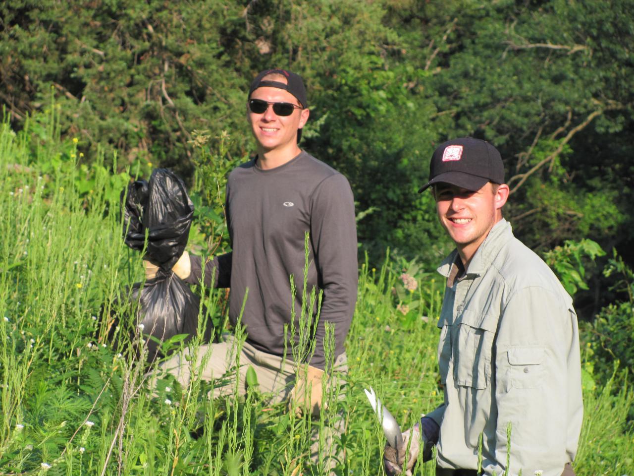 Pine Bend volunteers in allysum