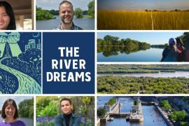 The River Dreams, speakers, and river images
