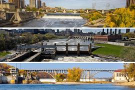 All three Twin Cities locks and dams
