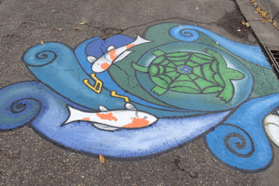 Saint Paul's first storm-drain mural!