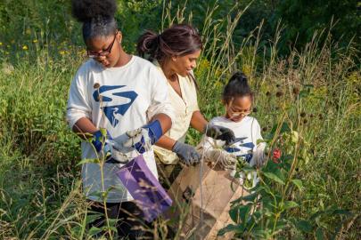 Volunteers help with prairie restoration