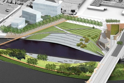 Illustration of Halls Island to-be