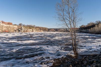 High water at Ford dam