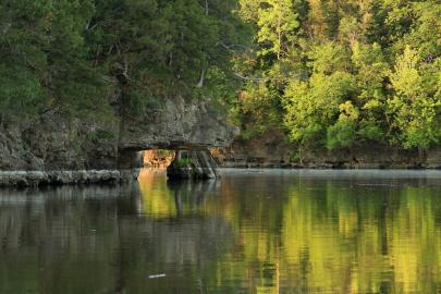 Robinson's Rocks on the river