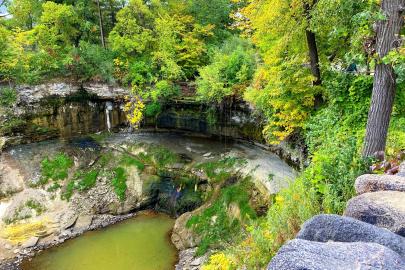 Minnehaha Falls as a trickle