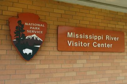 MNRRA visitor center sign