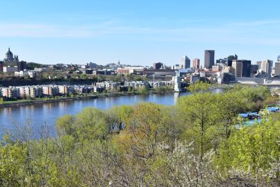 St. Paul skyline with river