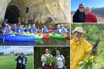 2025 volunteers stewarding the river Volunteers and youth outdoors