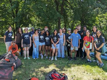 ESI fellows by canoes