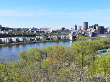 St. Paul skyline with river