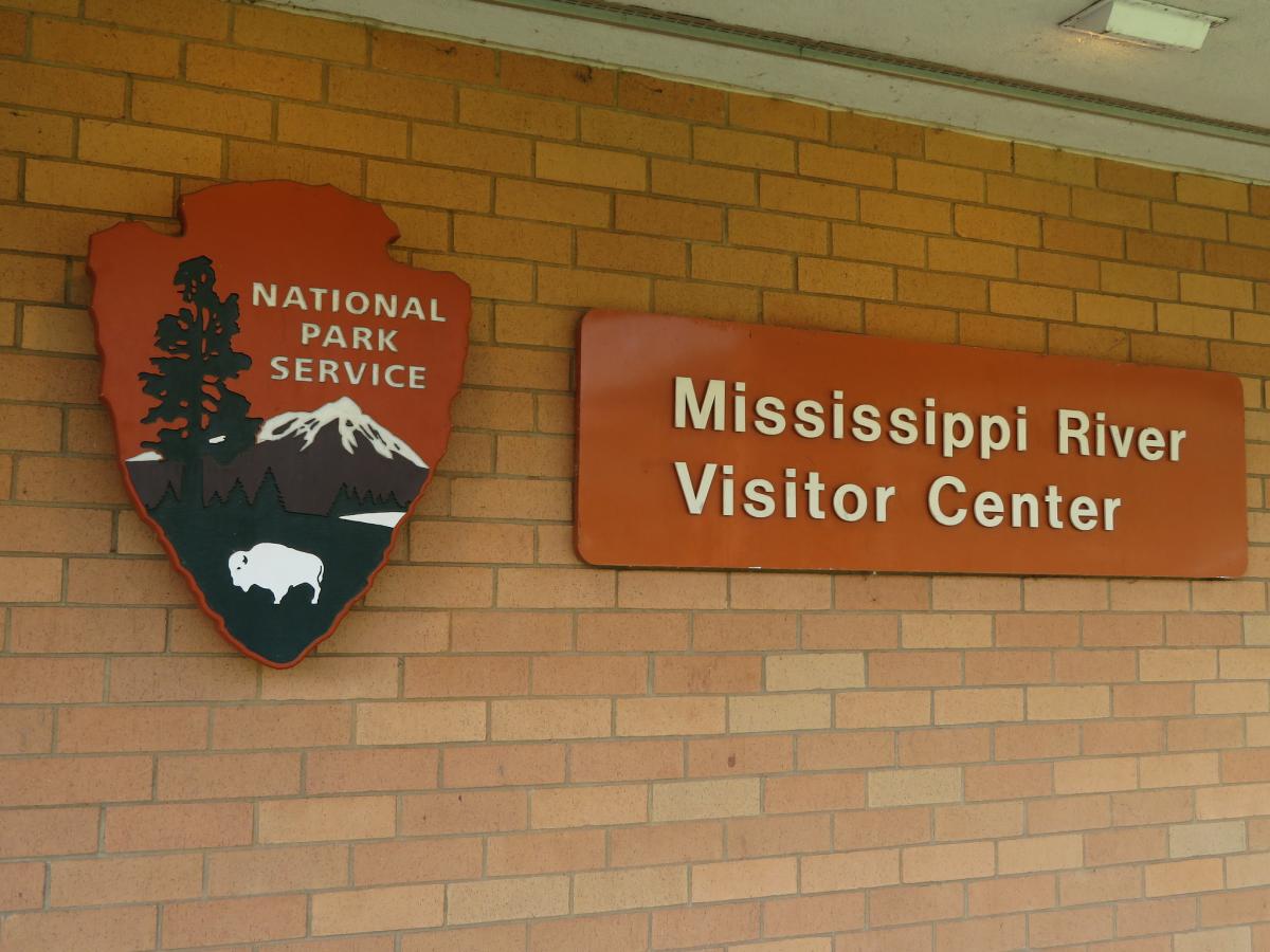 MNRRA visitor center sign