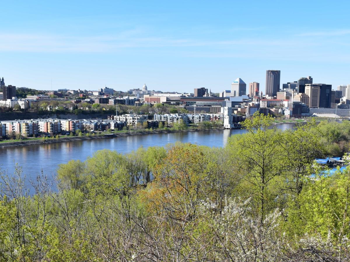 St. Paul skyline with river