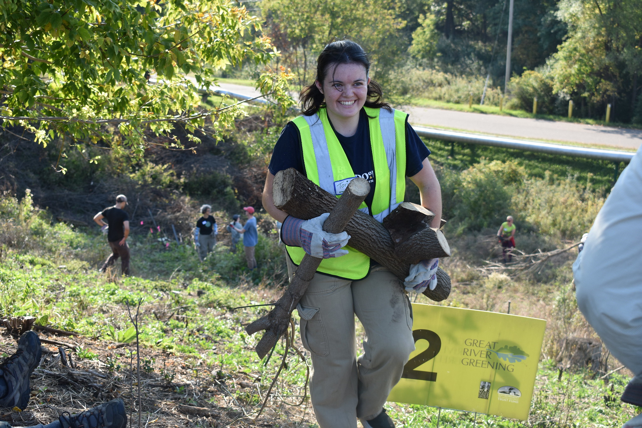 Tori hauls buckthorn
