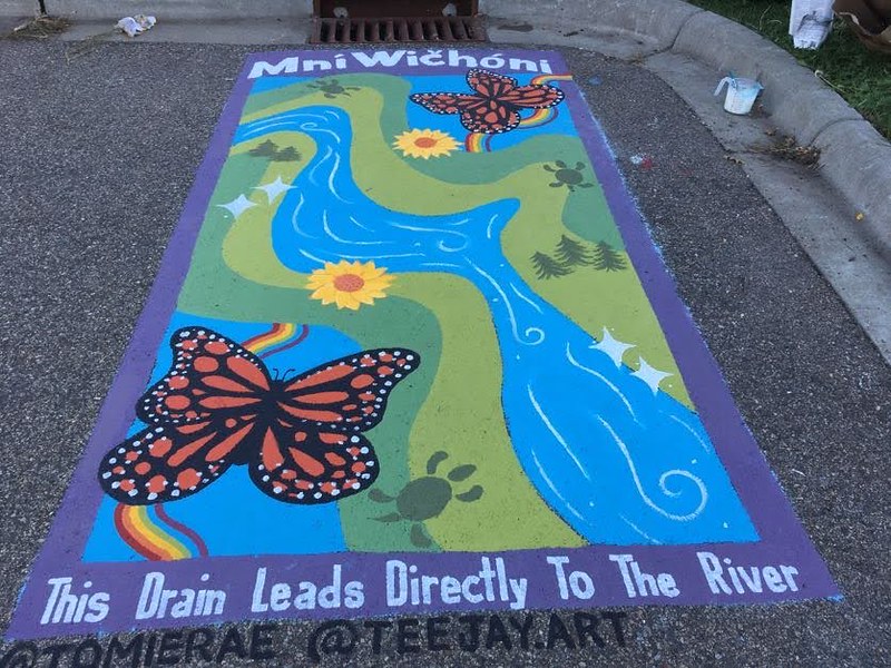 Our completed 2021 water quality mural