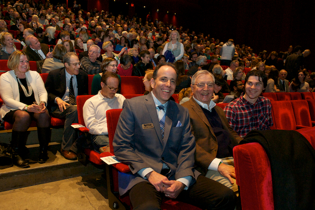 Whitney Clark and Former Vice President Ted Mondale at the Guthrie premiere of Rebirth