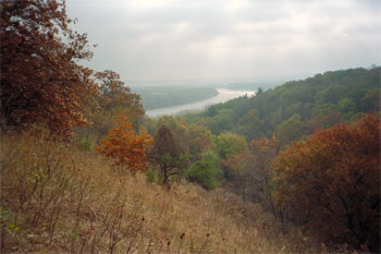 [Photo: View of Pine Bend Bluffs.]
