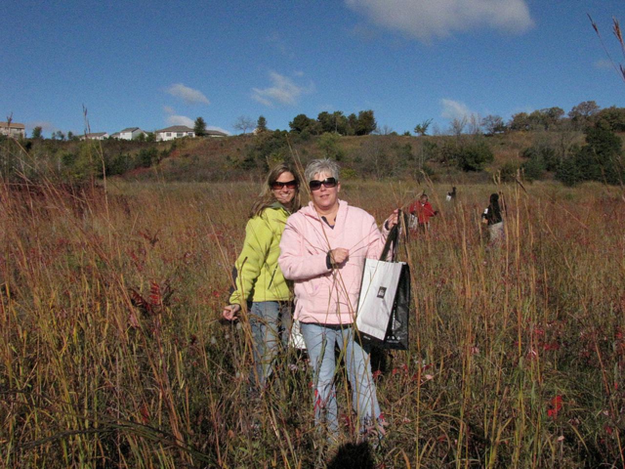 FMR relies on volunteers to gather local native seed for further habitat restoration. Sand coulee seed collectors