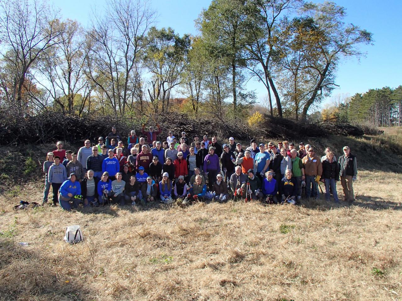 Volunteers at Pine Bend in 2019
