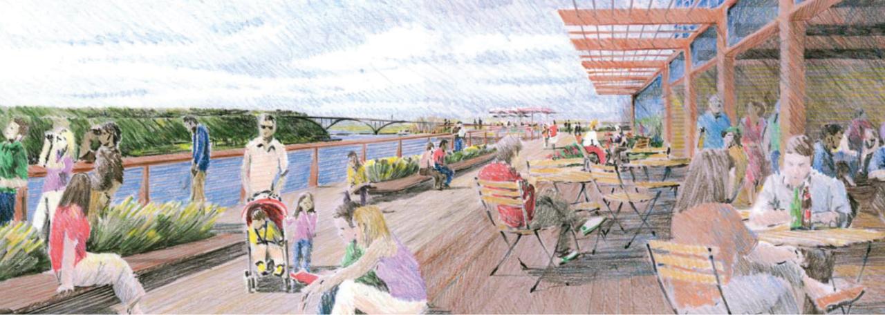 Saint Paul River Balcony rendering from the Great River Passage Plan Saint Paul River Balcony rendering from the Great River Passage Plan