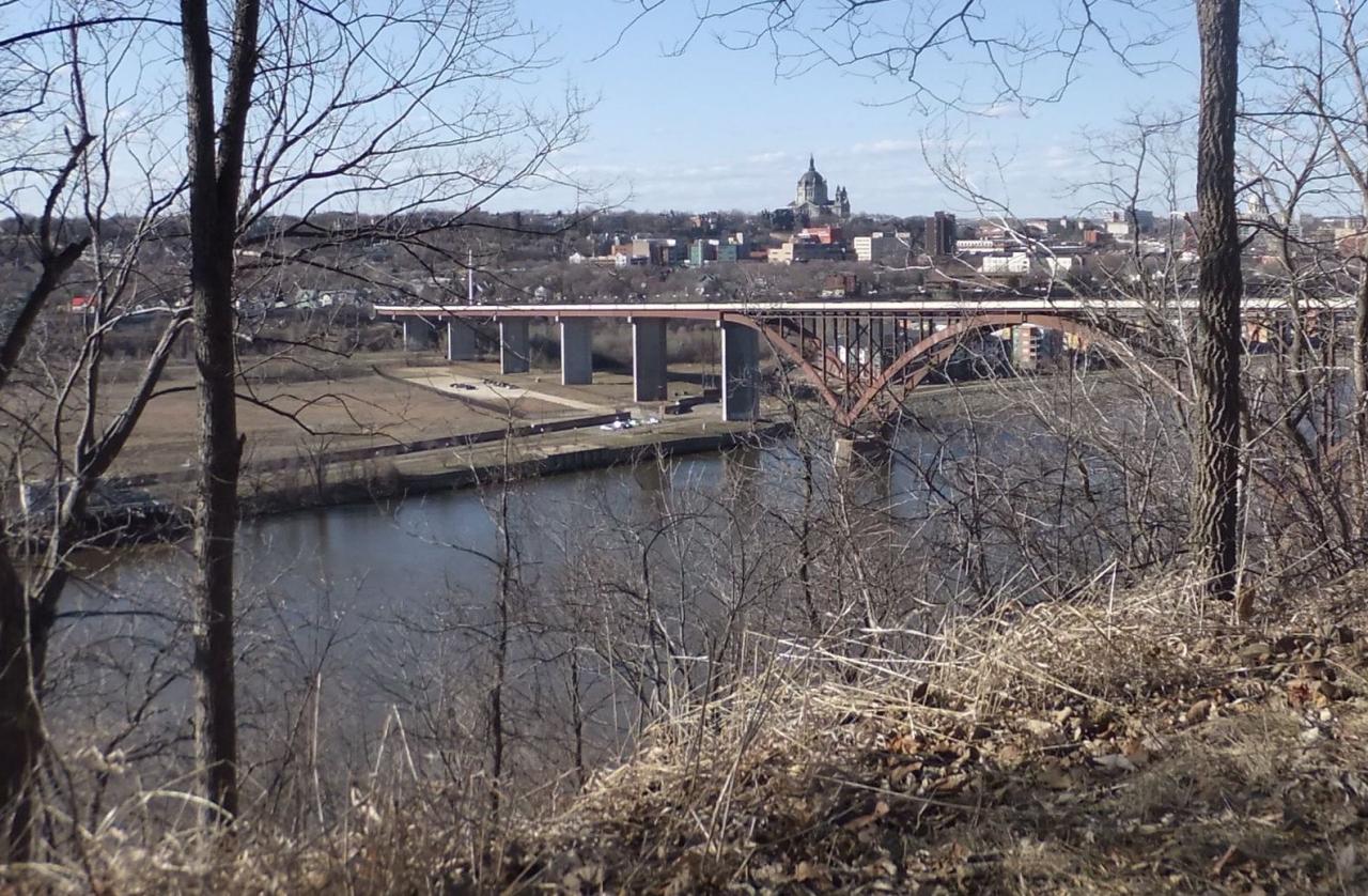 View of the High Bridge from Cherokee Park in St. Paul