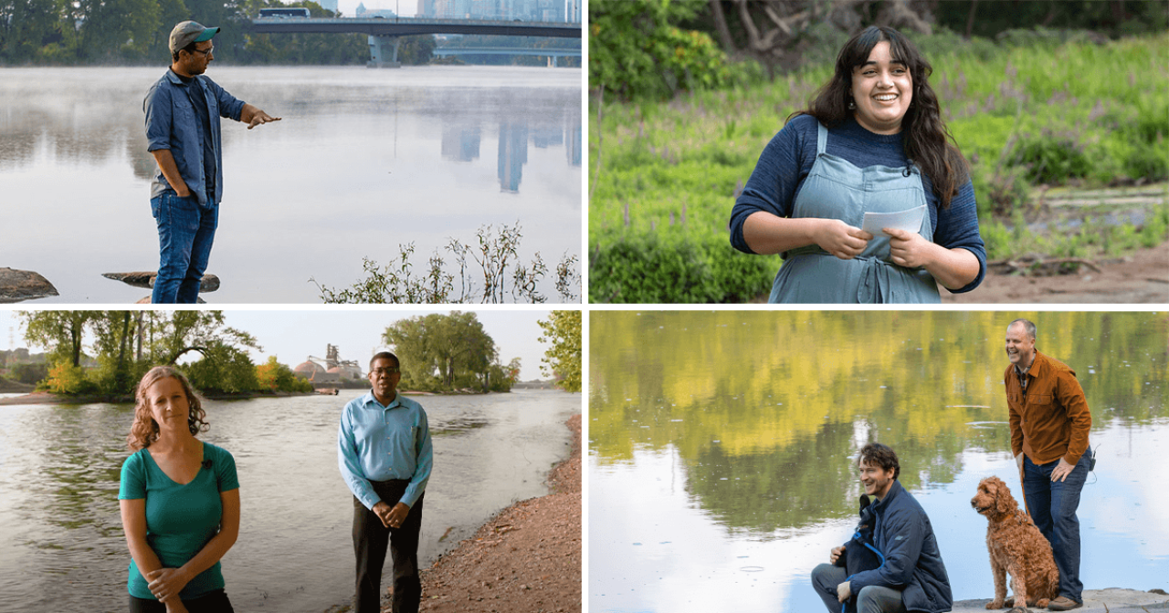 FMR staff at four locations on the river FMR staff at four locations on the river