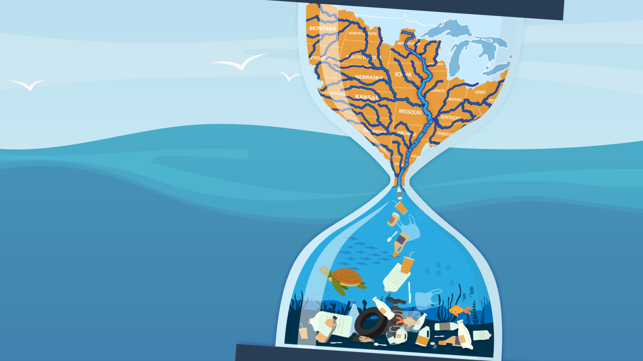 Mississippi River Plastic Pollution Initiative Trash in the river means trash in the ocean.