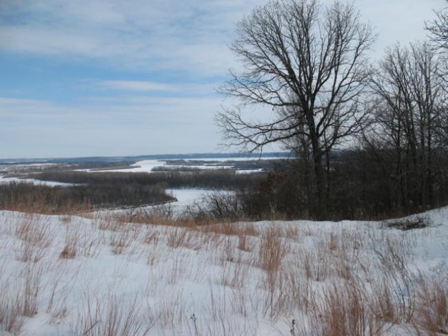 Snowfall at Pine Bend Bluffs Scientific and Natural Area. Snowfall at Pine Bend Bluffs Scientific and Natural Area.