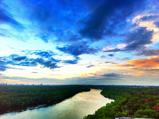 The Mississippi River Gorge from St. Paul. Photo by Jim Hudak The Mississippi River Gorge from St. Paul by Jim Hudak