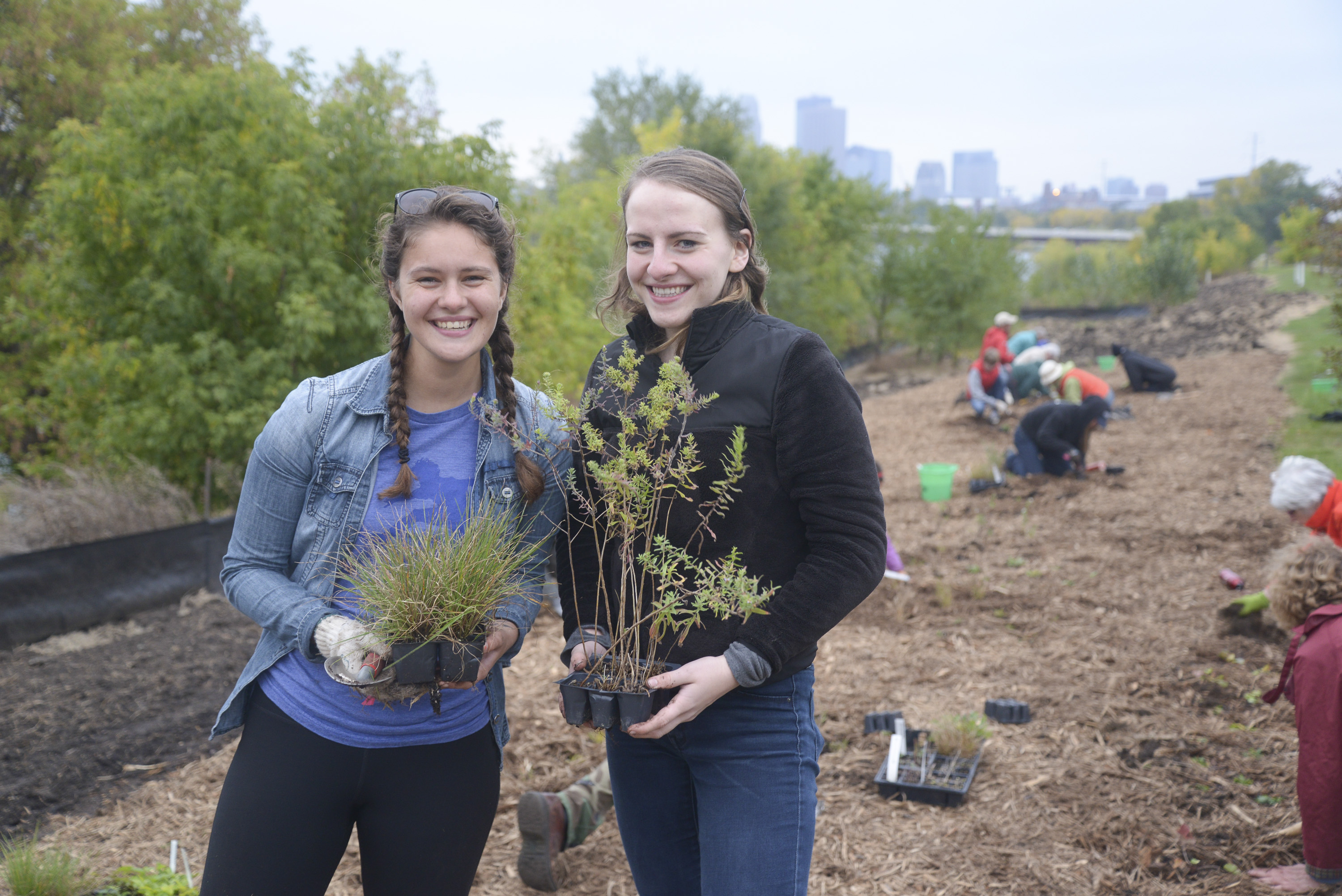 Two volunteers