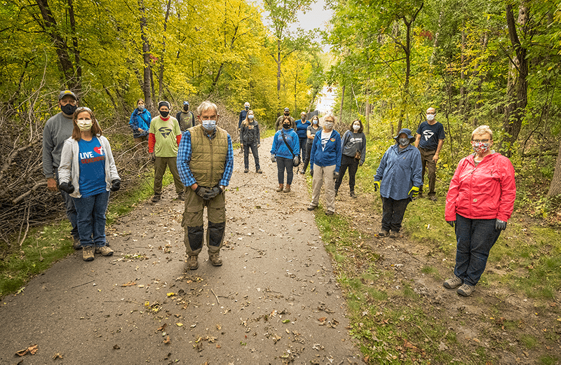 Volunteers at Vermillion Falls Park